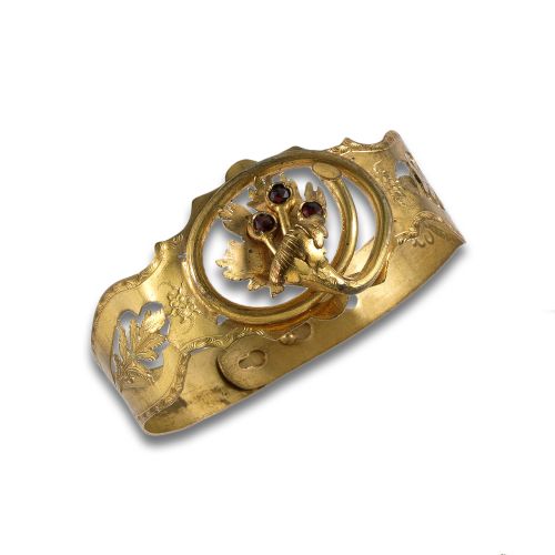 LATE 19TH CENTURY 14K GOLD BRACELET