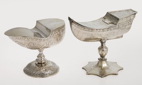 Ship made of silver in the 20th century, following ancient
