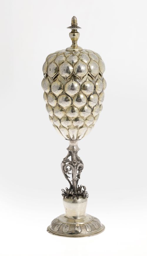German silver cup "Ananaspokal", 19th-20th century, followi