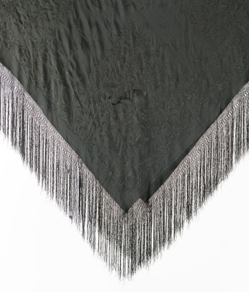 Black Manila shawl