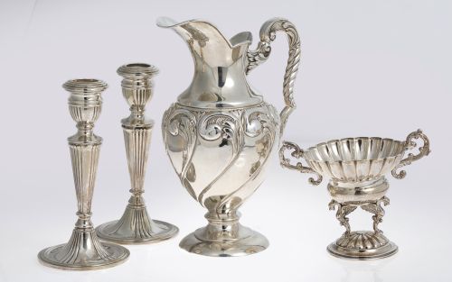 Water jug, in Spanish silver