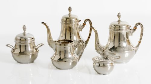 Spanish silver coffee set (916)