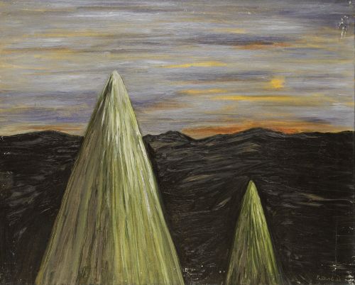 PATRICIO  CABRERA, "Paisaje", 1986, Óleo sobre lienzo