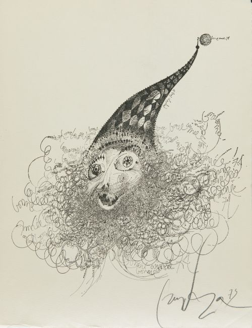 MODEST CUIXART, "Felicitación año nuevo 1974", 1973, Impres