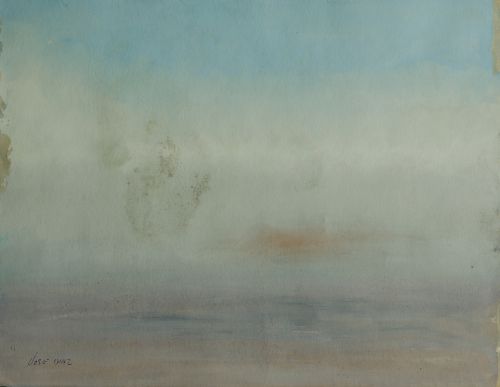 JOSE DIAZ, "Mar de día", Acuarela sobre papel