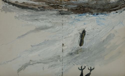 RAFAEL LEONARDO SETIÉN, "Nada II", 1987, Óleo sobre lienzo