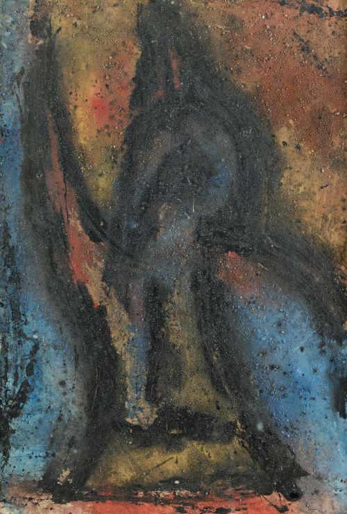 VÍCTOR MIRA, "Composición", Técnica mixta sobre papel