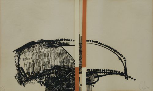 CEFERINO MORENO, "Sin título", Litografía sobre papel