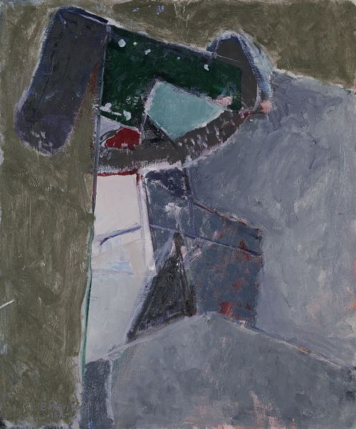 EMILIO PARRILLA, "Sin título", 1987, Óleo sobre tabla