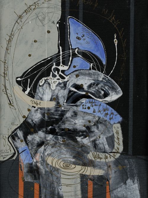 PABLO SANGUINO, "Sin título", Técnica mixta sobre tela
