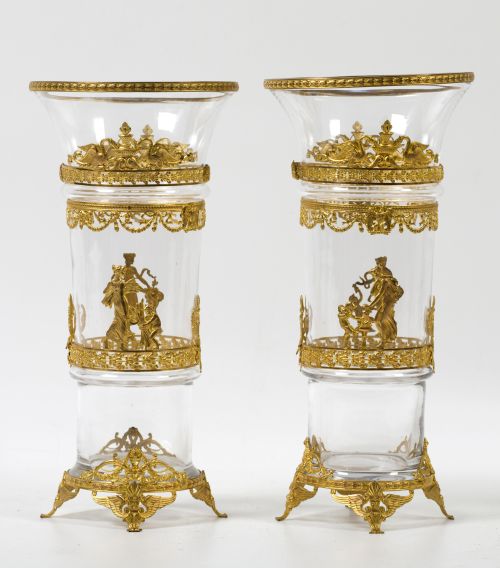 Pair of Charles X vases, France, 19th century