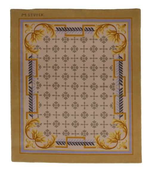Hand-knotted wool rug by Miguel Stuyck, 20th century