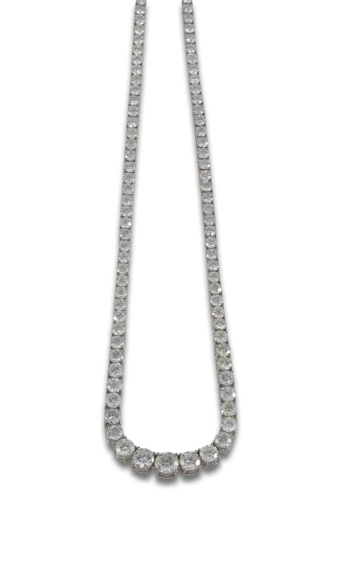 GOLD AND DIAMOND RIVIERE NECKLACE