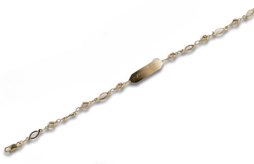 PULSERA DE IDENTIDAD DE ORO