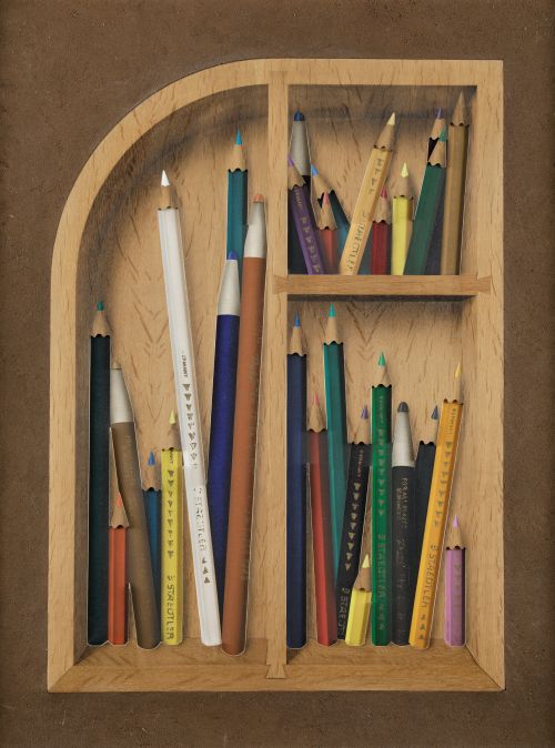 ADRIÁ PINA, ADRIA PINA Alcudia (Valencia) (1959) "Pencils"