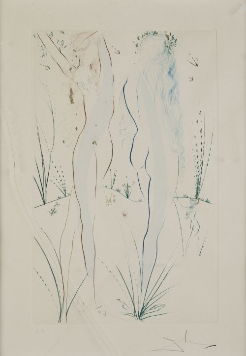 SALVADOR DALÍ Y DOMENECH, "Return, O Shulamite",  c. 1971,
