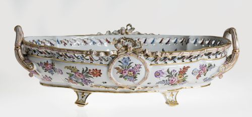 Centro de mesa de porcelana posiblemente Alemania, S. XX