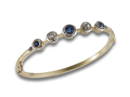 PULSERA DE ORO CON DIAMANTES Y ZAFIROS