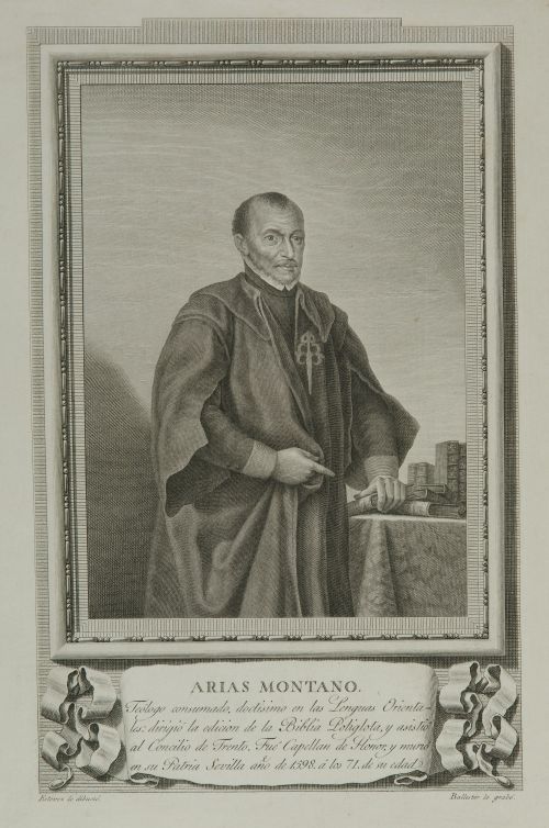 JOAQUIN BALLESTER BALLESTER, "Arias Montano", Aguafuerte y