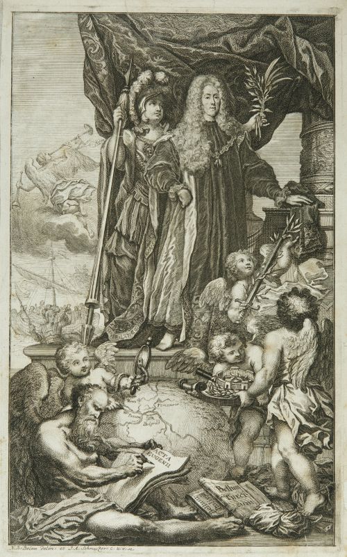 ANDREAS SCHMUTZER, "Apoteosis del príncipe Eugenio de Saboy