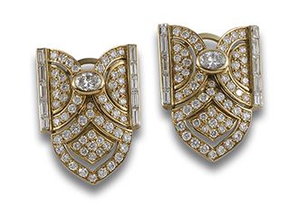 PENDIENTES DE ORO Y DIAMANTES