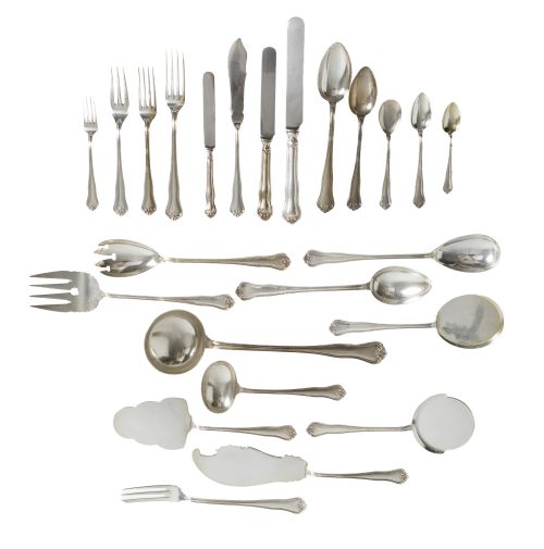 Cubertería en plata española ley 916, S. XX