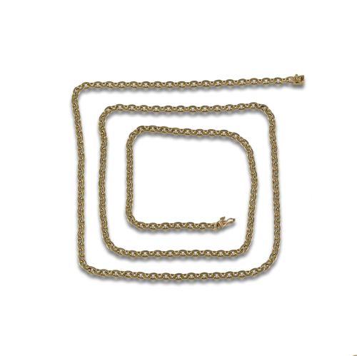 CADENA TIPO ROLO DE ORO AMARILLO