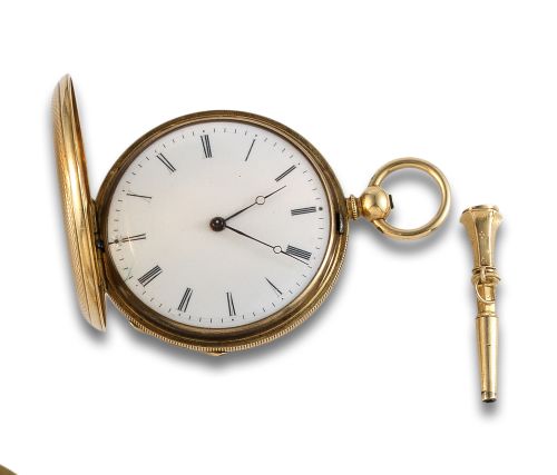 RELOJ BOLSILLO SABONETA HENRY CAPT DE ORO  