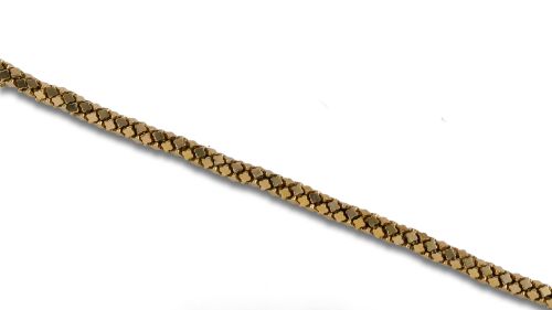 PULSERA DE ORO AMARILLO CON TREBOLES