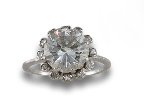 SOLITARIO CON BRILLANTE DE 3.50 CT