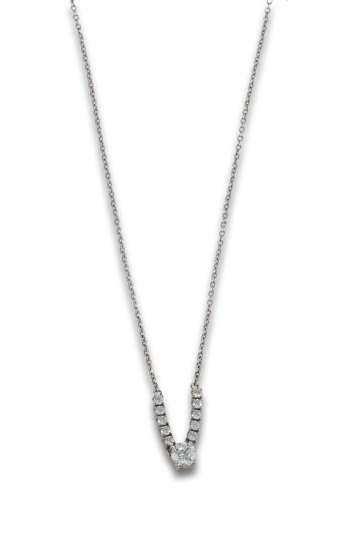 GARGANTILLA DE ORO CON DIAMANTES.
