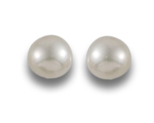 PENDIENTES DE ORO BLANCO CON PERLA