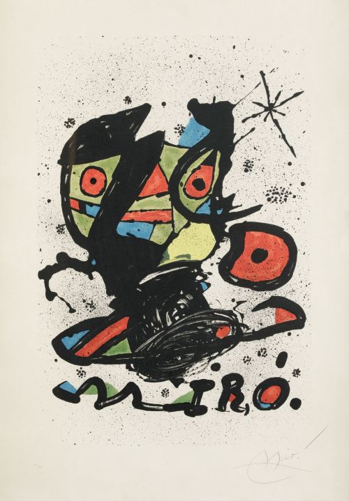 JOAN MIRÓ, "Cartel para la exposición: Miró", 1978, Litogra