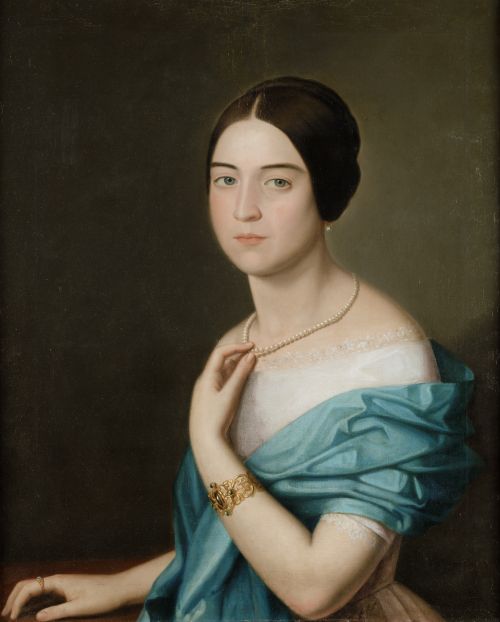 ESCUELA ESPAÑOLA, "Retrato de doña Josefa Bravo-Villasante