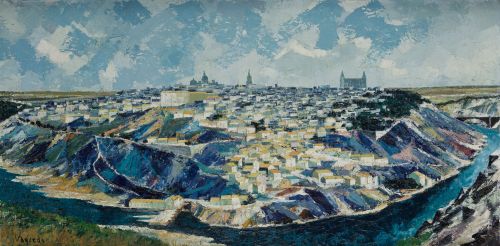 JOSEP MARÍA VAYREDA CANADELL, "Toledo", Óleo sobre lienzo
