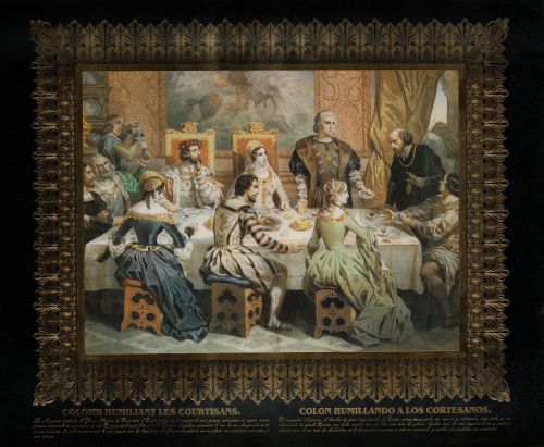 NICOLAS EUSTACHE MAURIN, "Cristóbal Colón descubre la Améri