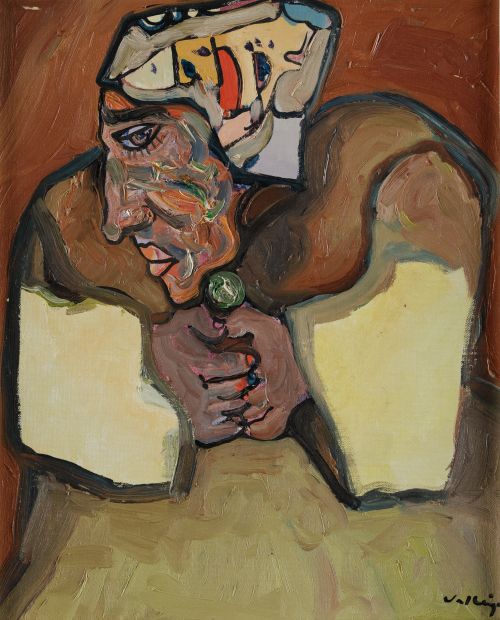 JUAN JOSÉ VALLEJO, "Sin título", Óleo sobre lienzo adherido