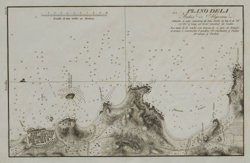 FELIPE BAUZÁ Y CAÑAS, "Mapa de Algeciras. Plano de la bahía