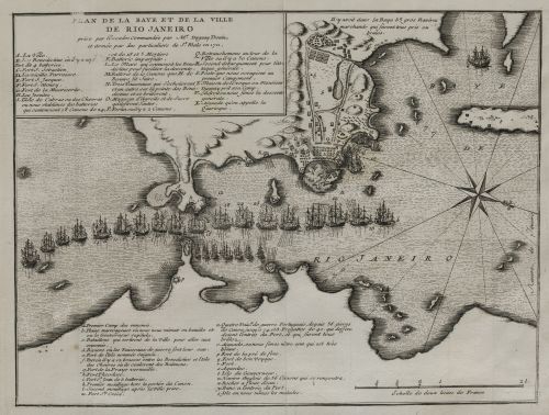 CHARLES SEVIN DE QUINCY, "Río de Janeiro. Carta náutica",