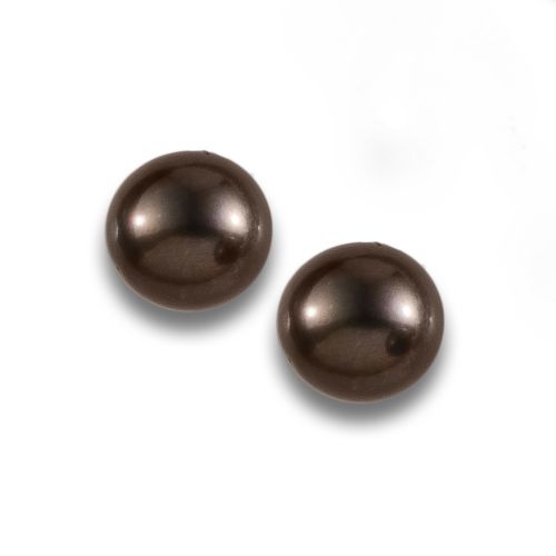 PENDIENTES DE PERLAS GRISES DE AGUA DULCE EN PLATA 