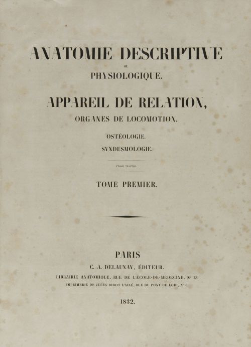 JEAN - MARC BOURGERY, "Traité complet de l’anatomie de l’ho