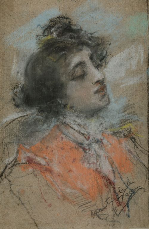 JOAQUÍN  MARTÍNEZ DE LA VEGA, "Retratos de damas", Pareja d