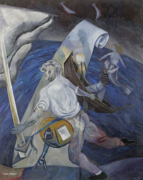 IGNACIO MAYAYO, "Tempestad", Óleo sobre lienzo