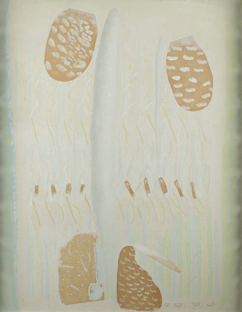 LUIS  CANELO, "Sin título", 1982, Técnica mixta sobre tabla
