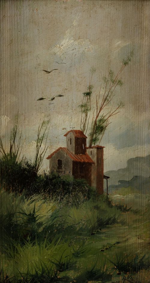 ESCUELA ESPAÑOLA Fles. S. XIX - Ppios. S. XX, "Paisajes de