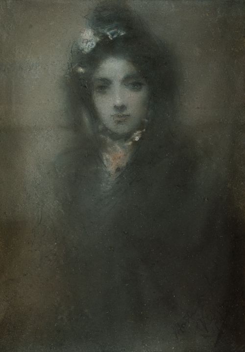 JOAQUÍN  MARTÍNEZ DE LA VEGA, "Retratos de damas", Pareja d