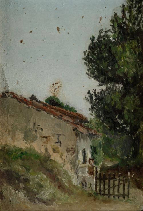 ESCUELA ESPAÑOLA Fles. S. XIX - Ppios. S. XX, "Casas de cam