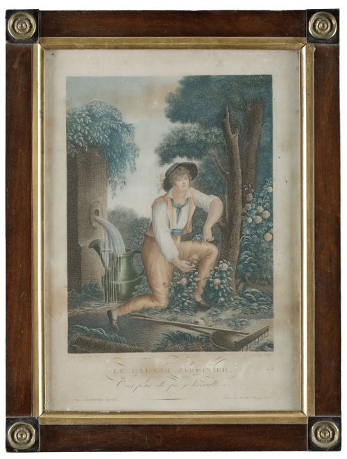 HENRY MONNIER, "El galante jardinero" y "La jardinera coque