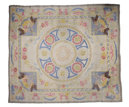 Alfombra española de lana anudada a mano