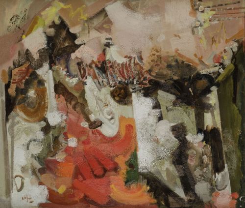 ÁLVARO DELGADO, "Sin título", Óleo sobre lienzo